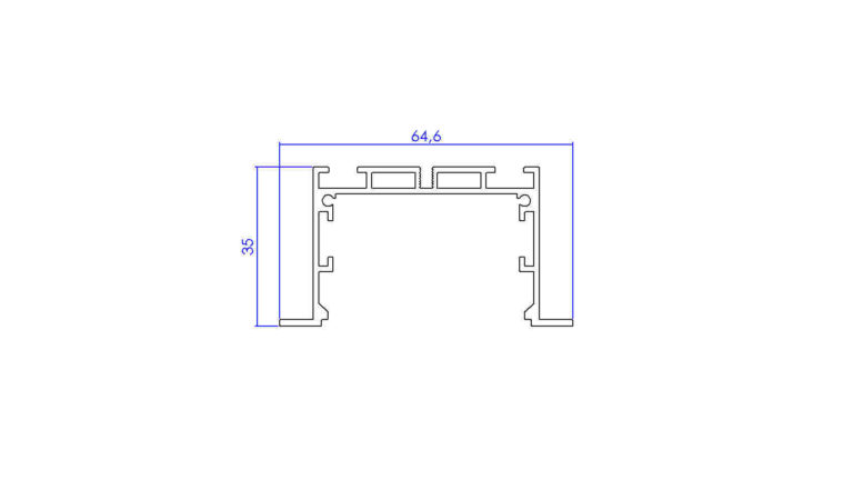 PF2181-PERFIL EMBUTIR 6,2X3,2